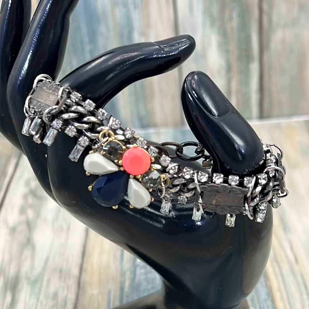 Adorned Crown Artisan Assemblage Silver Name Link… - image 1